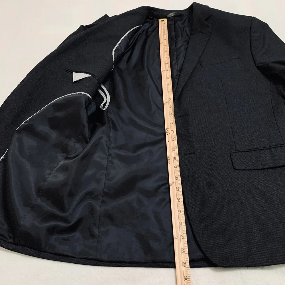 Banana Republic Slim Fit Blazer Jacket Men 44R Charcoal 2-Button Single-Breasted